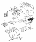 Hood Style 2 Diagram and Parts List for 13A4662F129 2001 Yard Machines Lawn Tractor